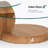 Modern Round Nesting Coffee Table with Diamond-Cut Edges Glass Top-1243001739