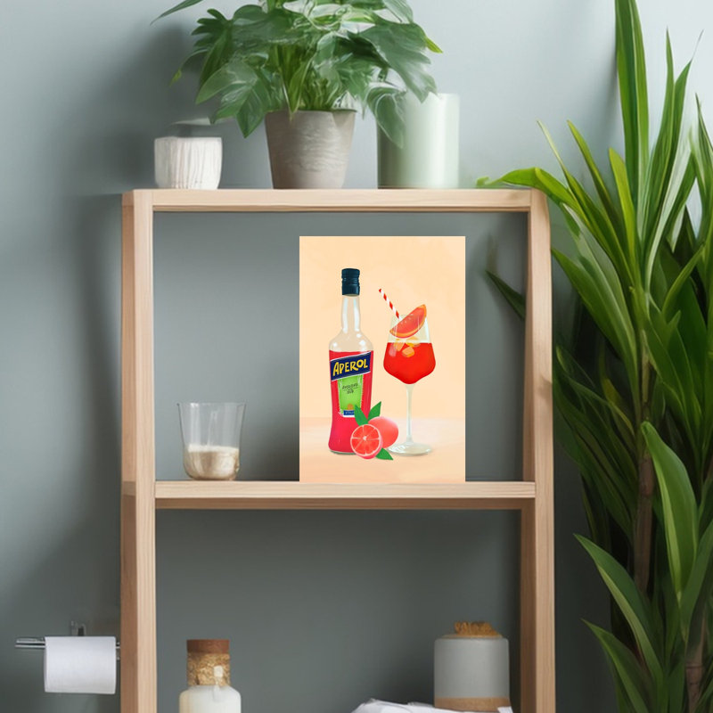 Art mural Aperol Spirz, H 18 po x l 12 po