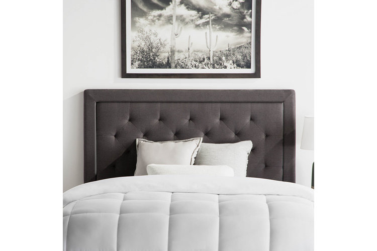 Felicienne Upholstered Solid Wood Panel Headboard
