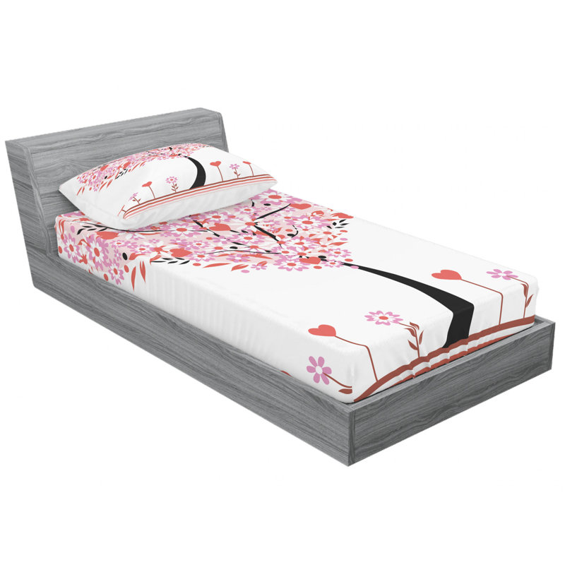 Microfiber Sheet Set, Twin Sheet Set with Fitted Sheet