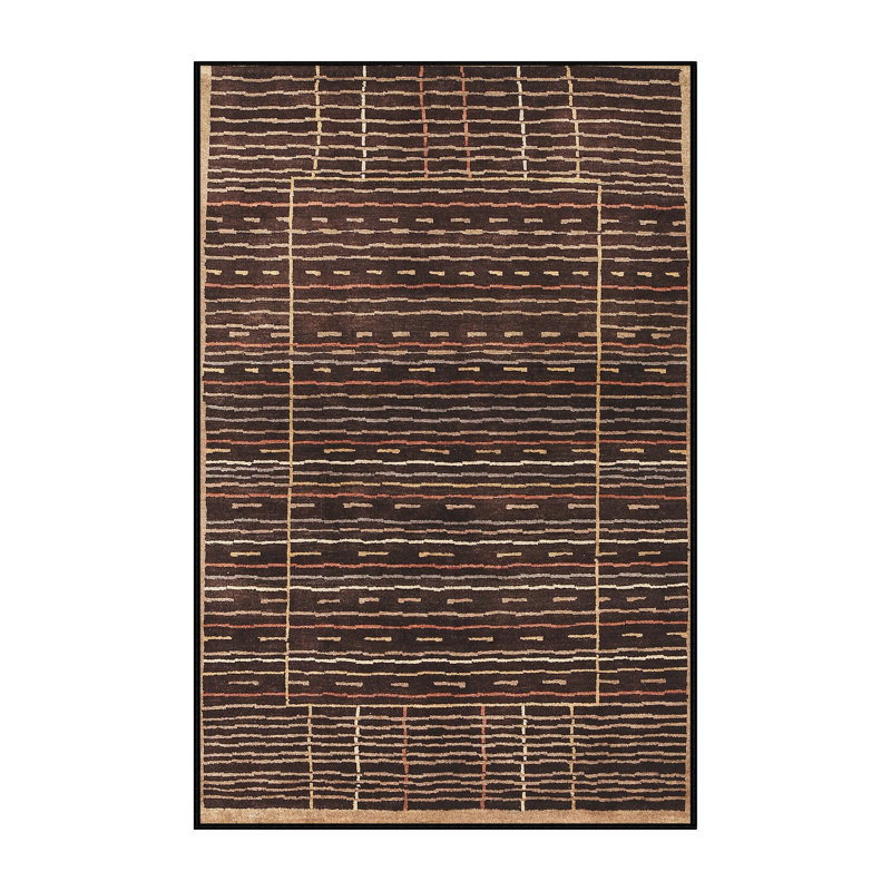 Tapis contemporain brun, Rectangle 5 pi x 8 pi