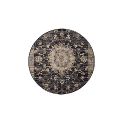 Machine Washable Gray Area Rug