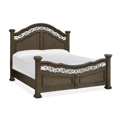Assel Solid Wood Four Poster Bed
