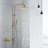 Adjustable Height 33.46-47.24” Complete Shower System, Solid Brass Shower Faucet Set with Tub Spout-99079977
