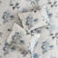 Ensemble de literie 7 pièces Farmhouse, édredon en microfibre avec jeté décoratif, bleu