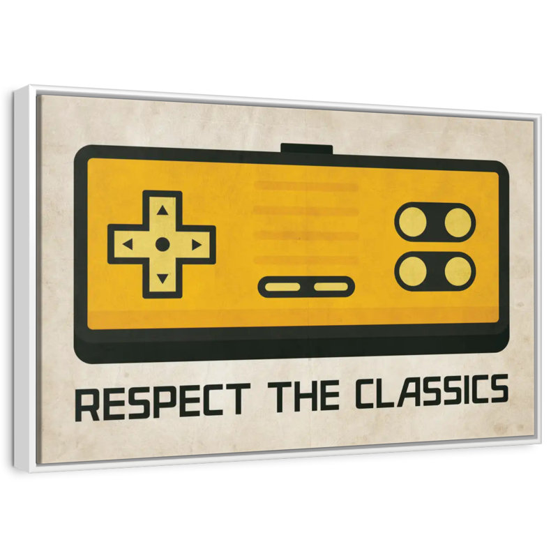 Respect The Classics, Floating Frame White, 40" X 27"