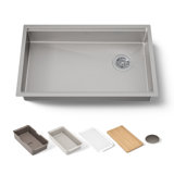 Strive® 29 In. Undermount Single-Bowl Workstation Kitchen Sink