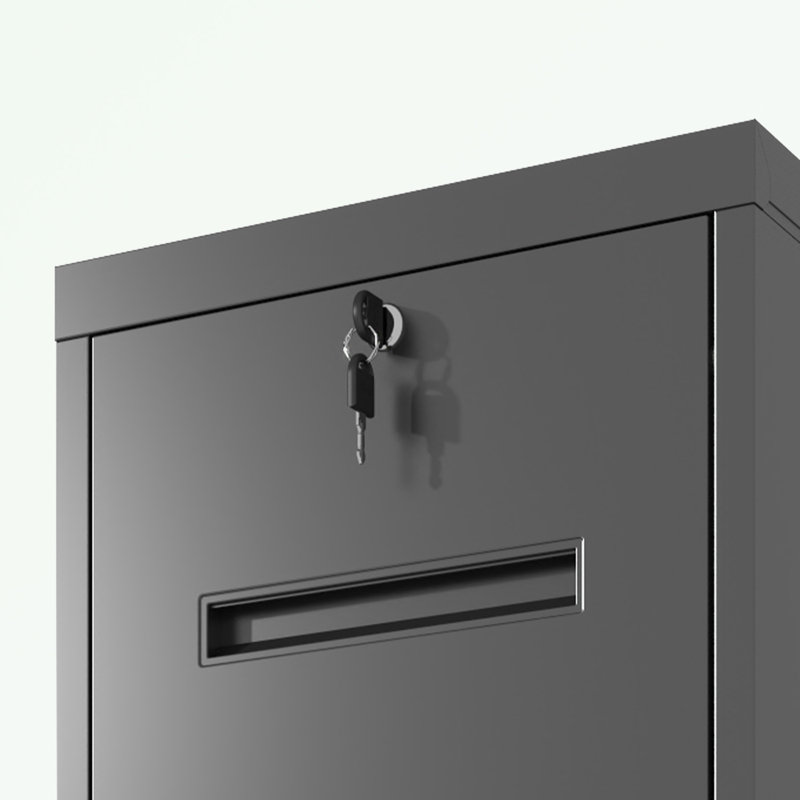File Cabinet with 4 Drawers and Lock