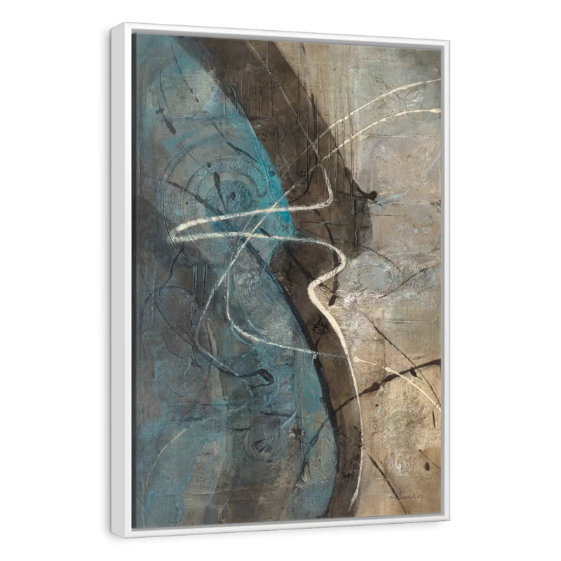 Ripple Effect, 9" x 13", Floating Frame White