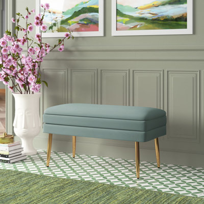 Banc de rangement rembourré et amovible Grayton