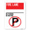 Fire Lane - Pas de stationnement, pas d'attente (sans symbole de stationnement) / 24003