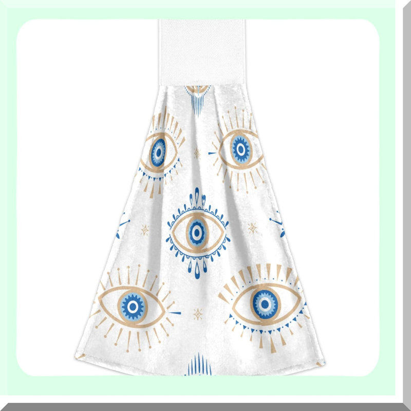SoftLoop Duo: Absorbent Hanging Hand Towels for Kitchen & Bathroom