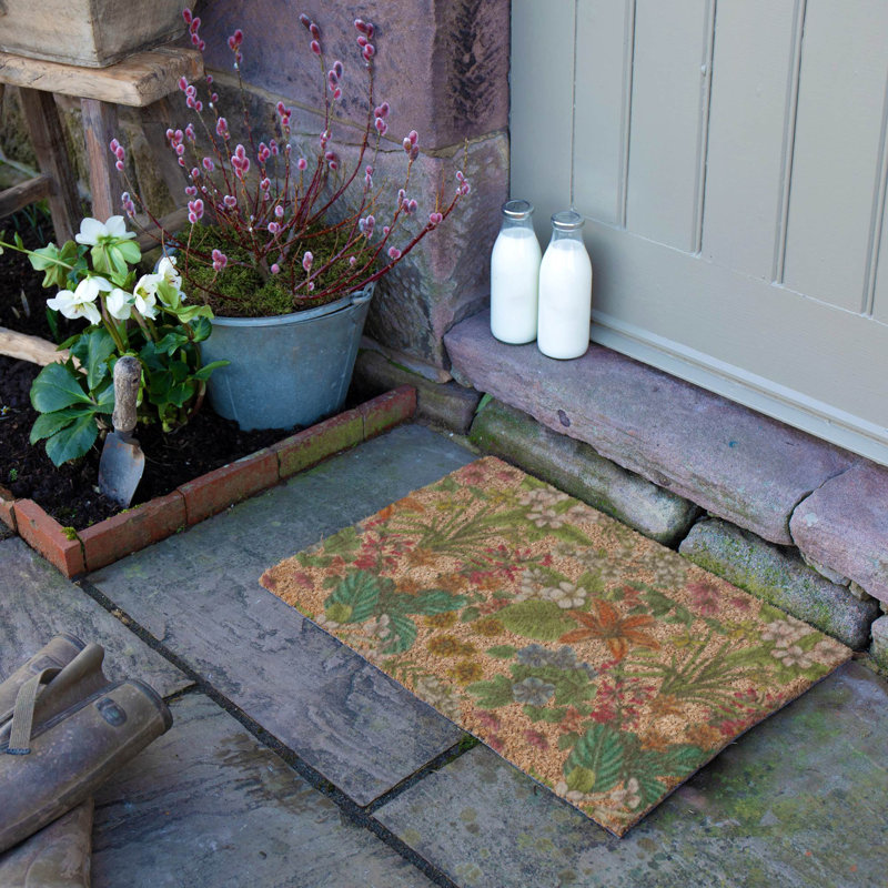 Alabama Non-Slip Floral Outdoor Doormat