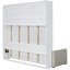 Grand lit blanc avec - Élargissez vos options de vie. Multifonctionnel et. Fabriqué en contreplaqué robuste. Fonction de rangement. Facile à déployer. L 61 po x l 93 po x H 86 po. Assemblage requis. Taille du matelas non fournie-975873804