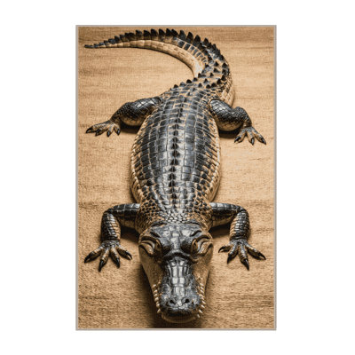  Tapis lavable crocodile du Nil