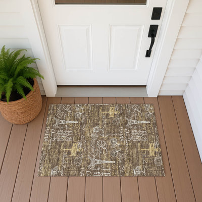 Tapis fantaisie lavable à la machine intérieur / extérieur ACN2639