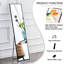 Miroir de plancher rectangulaire en alliage d'aluminium