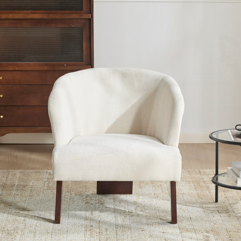 Méridienne d'inspiration Mid-Century, Beige