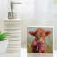 Enseigne en bois massif Coquette Cow