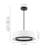 HaloGlow 1-Light Fabric Shade Ring LED Pendant