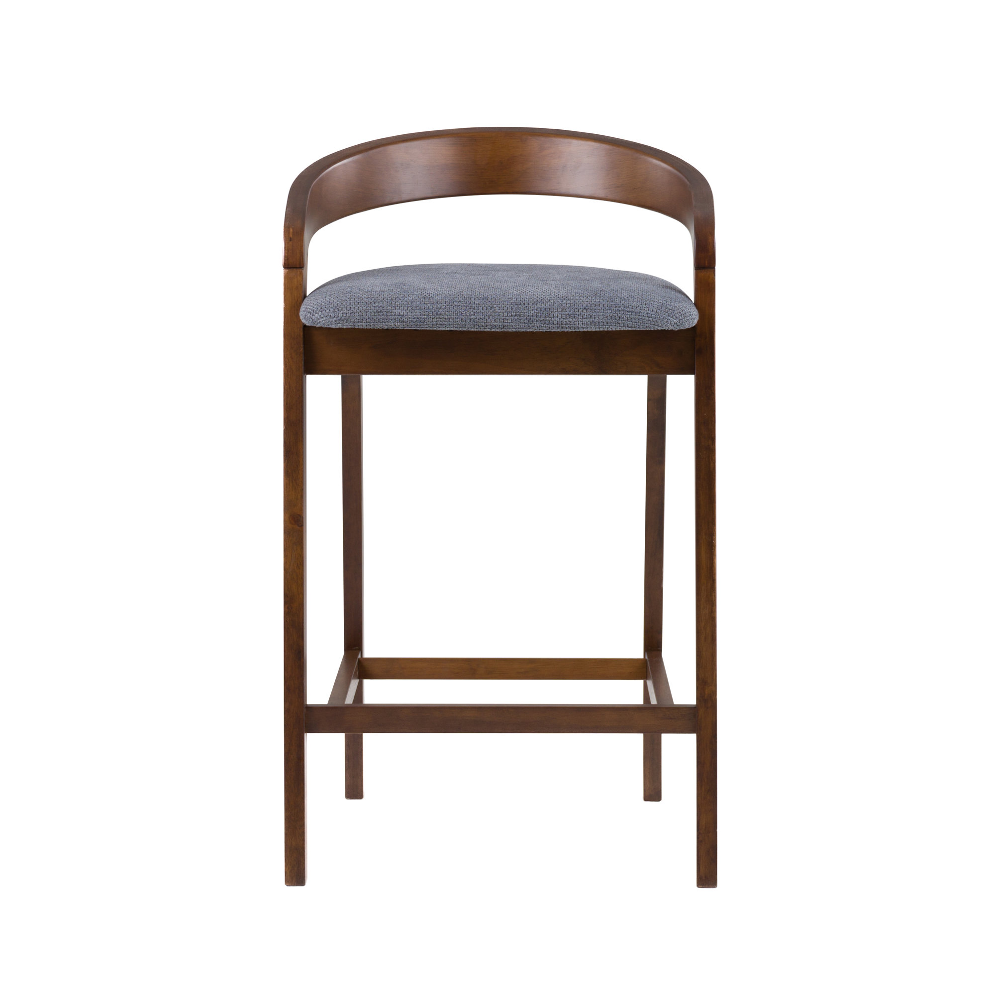 Piera Upholstered 27.36'' Counter Stool, Walnut