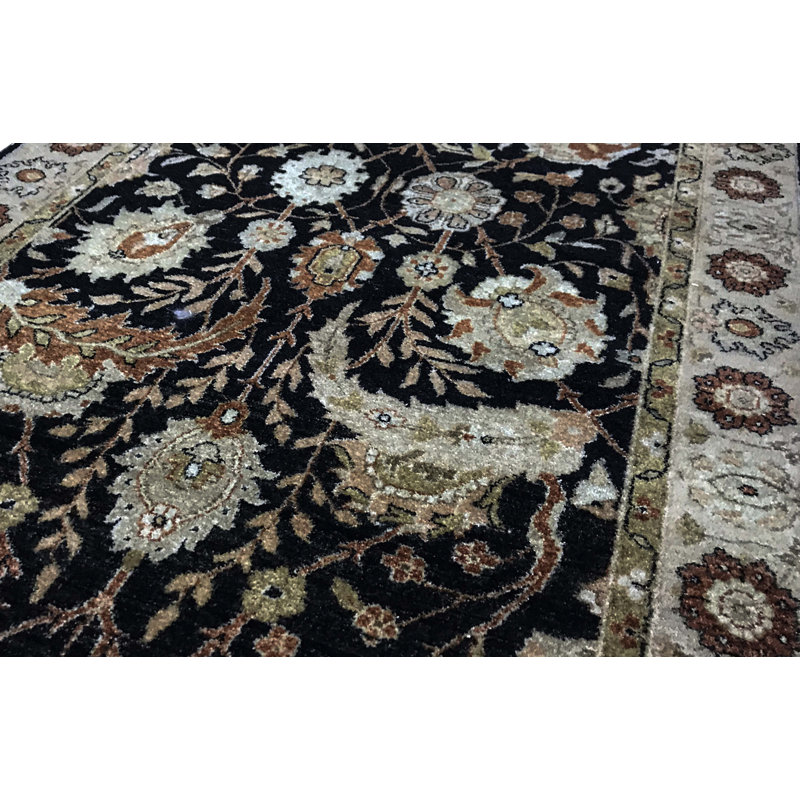 Wool Floral Area Rug, Runner 2'11" x 13'9"