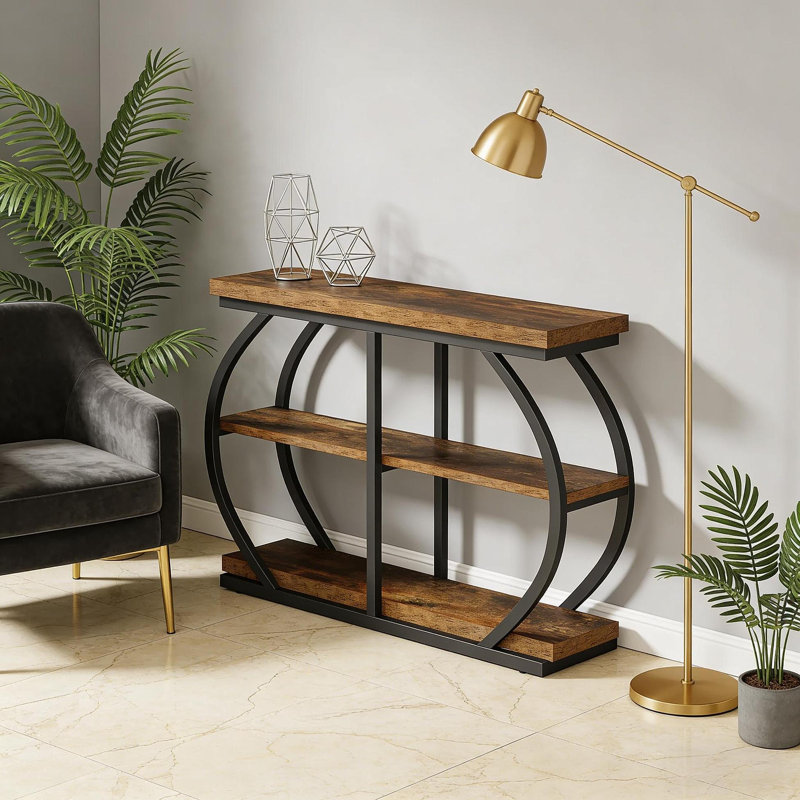 Grande table de rangement pour hall d'entrée et console