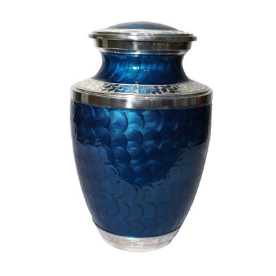 Silver-Toned Accents Urn