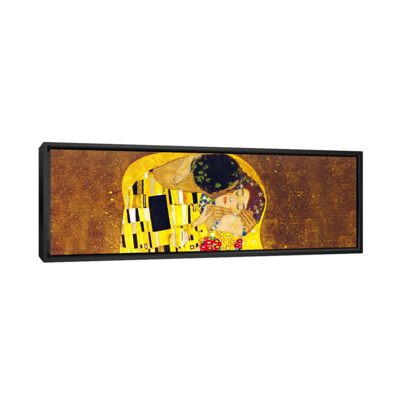 The Kiss par - Giclée sur toile tendue avec châssis, H 12 po x l 36 po x P 1,5 po