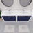 84" Double Sink Bathroom Vanity Set-1398312287