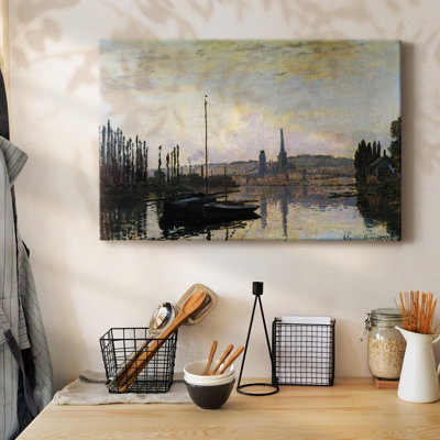 View of Rouen by Monet-Gallery Wrapped Canvas