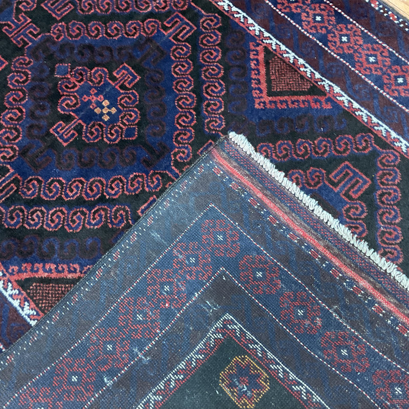  Handmade Balouchi Wool Rug