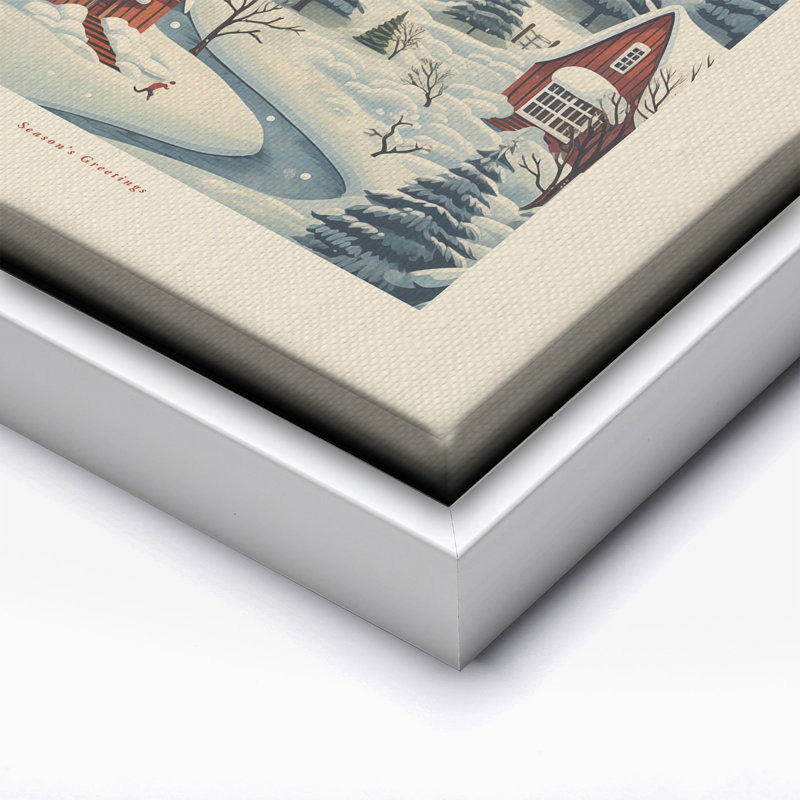Merry Christmas No7, 24"H x 32"W, Canvas, White Framed