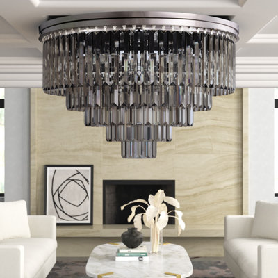 Yazmin Crystal Flush Mount