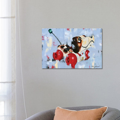 Puppy Love - Wrapped Canvas Painting