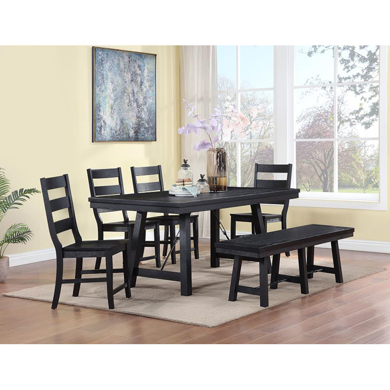 Vanfleet 6-pcs Dining Table Set