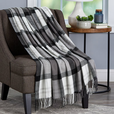 LHC Oversized Soft Throw Blanket - Fluffy Cashmere-Like Throw with Stylish Vintage Design