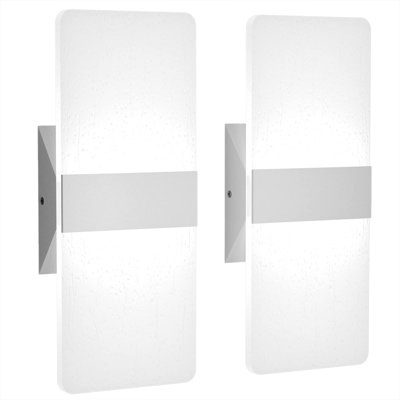 Charna Plastic LED Armed Sconce