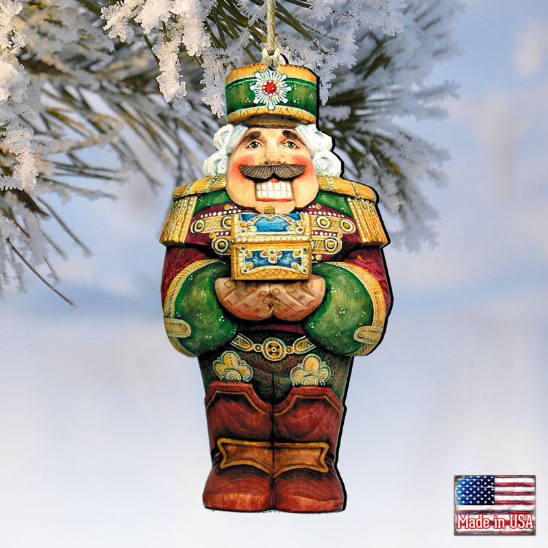 5'' Wood Hanging Figurine Ornament