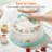 Cake Carrier With Lid And Handle, Two Sided Cupcake Carrier Holder For 10” Cake Or 9 Standard-sized Cupcakes, Plastic Round Cake Transport Storage Container Stand For Pies And Cookies, Green-939362297