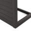 Table d'appoint d'extérieur noir mat fabriquée en aluminium avec style