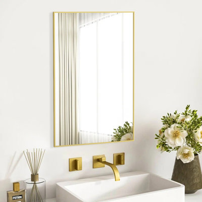 Alisiana Metal Flat Wall Mirror