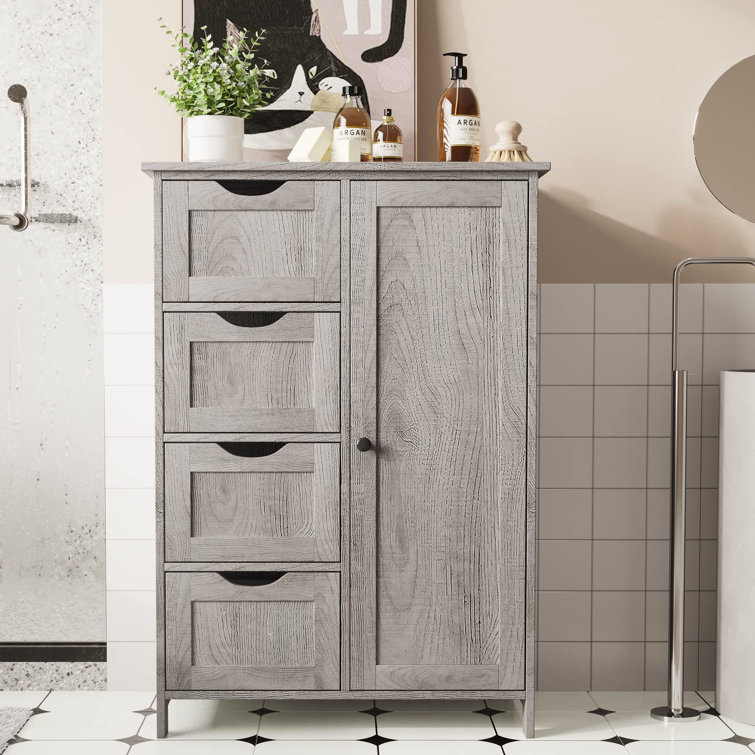 Darian Solid Wood Freestanding Bathroom Cabinet