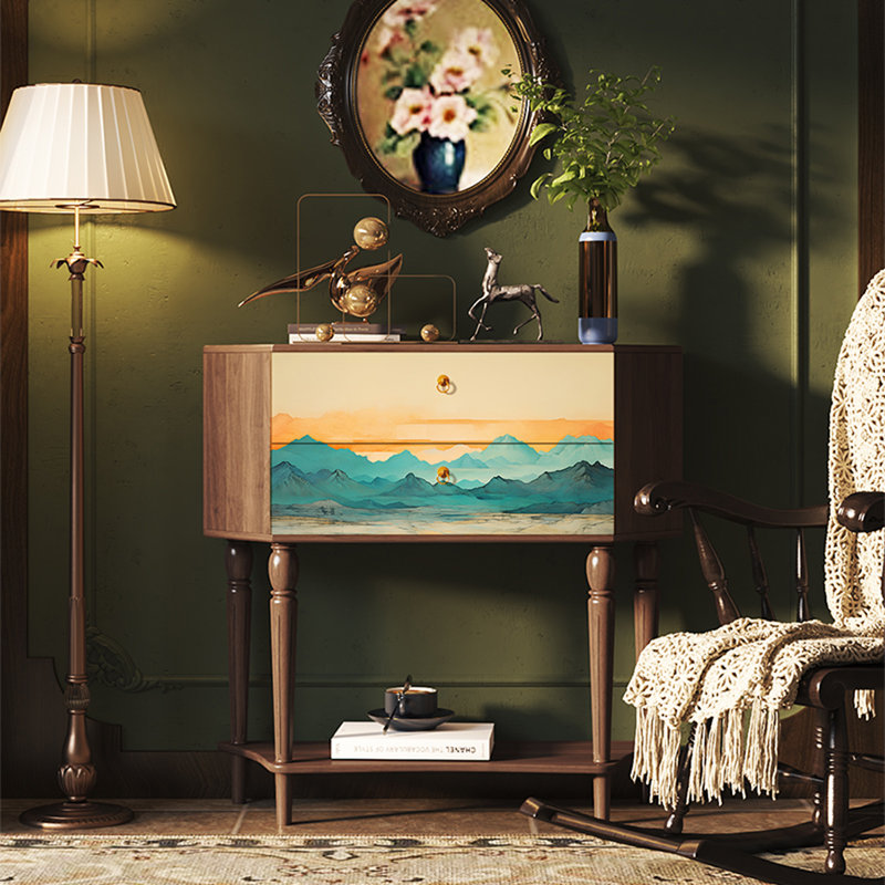 Armoire de rangement élégante avec grande capacité, Noyer