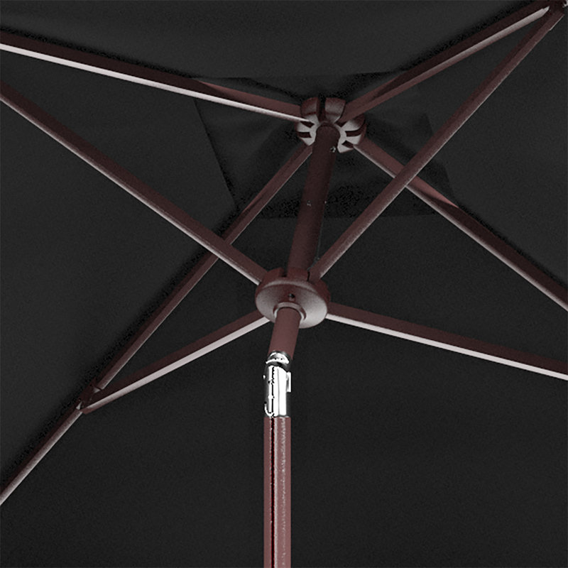 Parasol de marché carré 7,5 pi Towerside, Noir