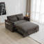 Canapé-lit coulissant 55 po en velours 2 places - USB, poches latérales