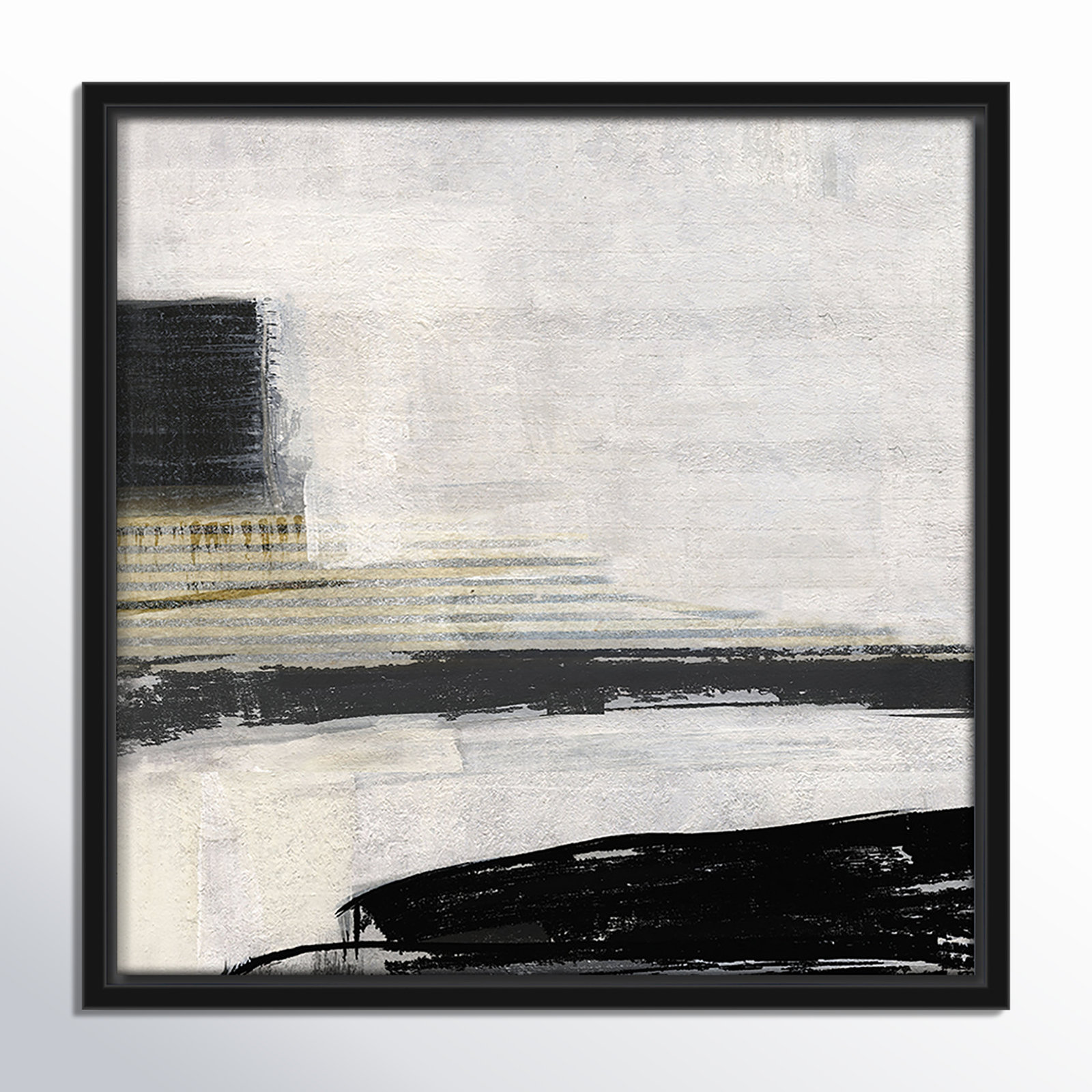 La Bande I Print by Sally Swatland, Black, 13.5" H x 13.5" W