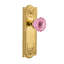Meadows Plate with Crystal Pink Door Knob-902400586-902400580