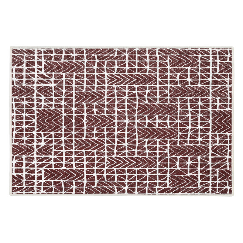 Tapis de cuisine Higinio, Rouge