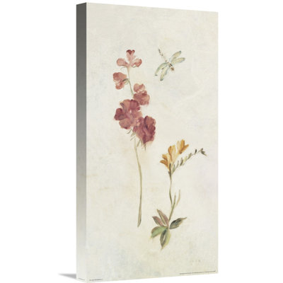 Wild Wallflowers II Framed Graphic Art Print on Canvas